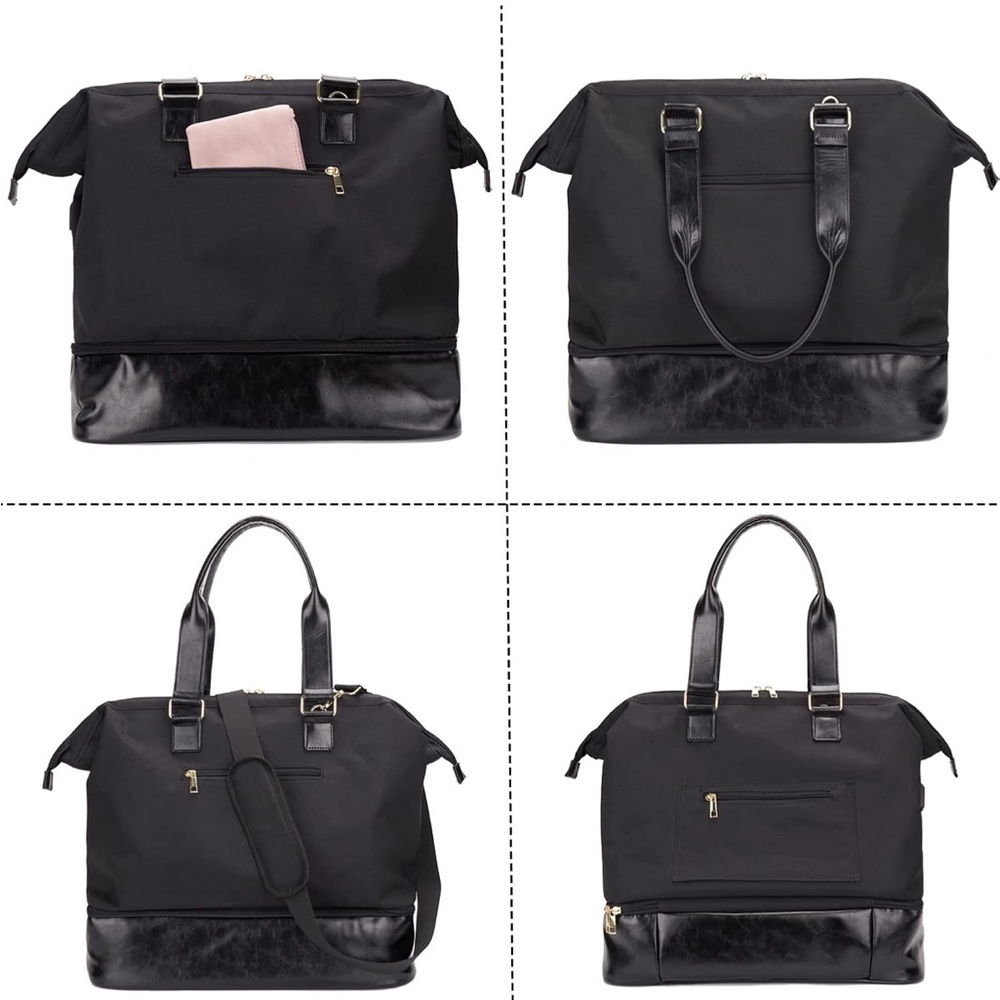Weekender Bag with Shoe Compartment, Travel Tote
